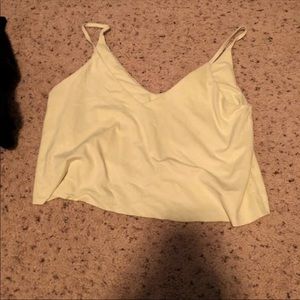 Yellow -green crop top